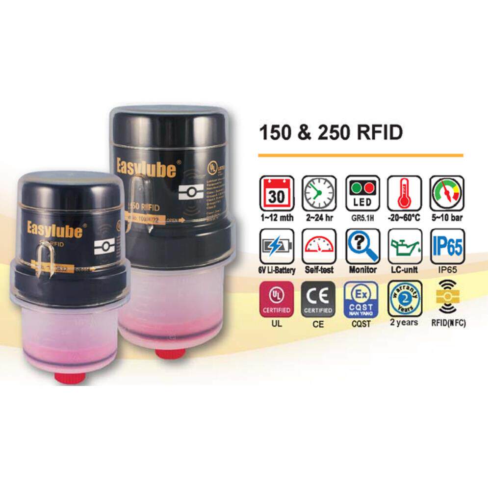 EasylubeRFID250 电动机自动注油器 单点重复使用防爆加脂器