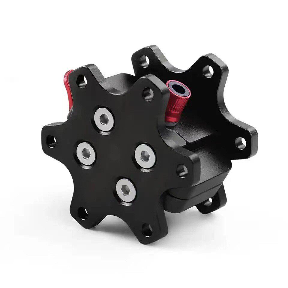 跨境改装电脑模拟游戏赛车方向盘底座连接适配器快拆竞技卡槽式