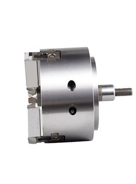 台湾宝锐径向浮动三爪卡盘03FZ中实气动卡盘车床机床加工液压夹头