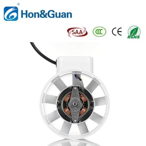 圆形管道增压风机强力静音工业抽风扇通风酒店换气扇75/100/125mm