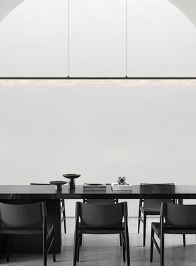 意式一字长条餐厅吊灯高奢级感创桌个60860性轻饭厅餐岛吧台极简
