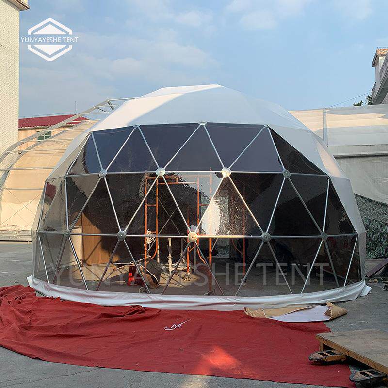 新款推荐户外野泡云雅野奢奢星帐篷景区露营酒店泡屋网形红球空篷