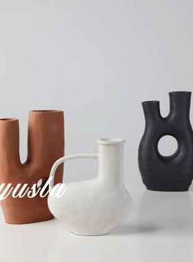 法式干复客厅茶几插花瓶花器餐厅玄关古柜售楼处酒装店摆件222322