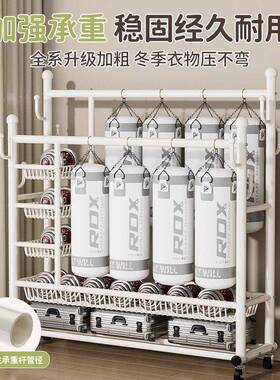 简易挂衣帽架移动晾衣架落地室内房间IQL衣架式子衣服收纳可架