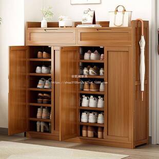 云阁非室内进多层鞋架凯宿舍落地门子楠竹大容量口门实other/其木