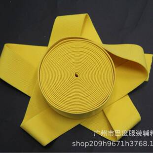 厂家现货色395弹力坦克纹松紧彩辅带纶4公分涤高弹力服装 料