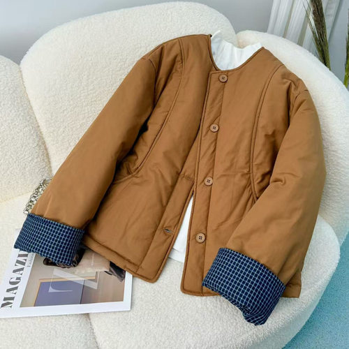 棉服女款2025新款超好看夹棉外套独特轻薄小棉袄冬季加厚时尚棉衣