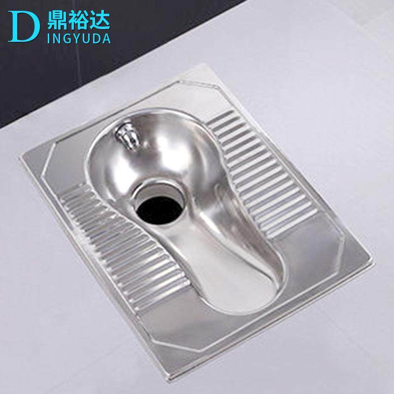 防滑304不锈钢蹲便器学校工地蹲坑式防臭公共厕所不锈钢小便池