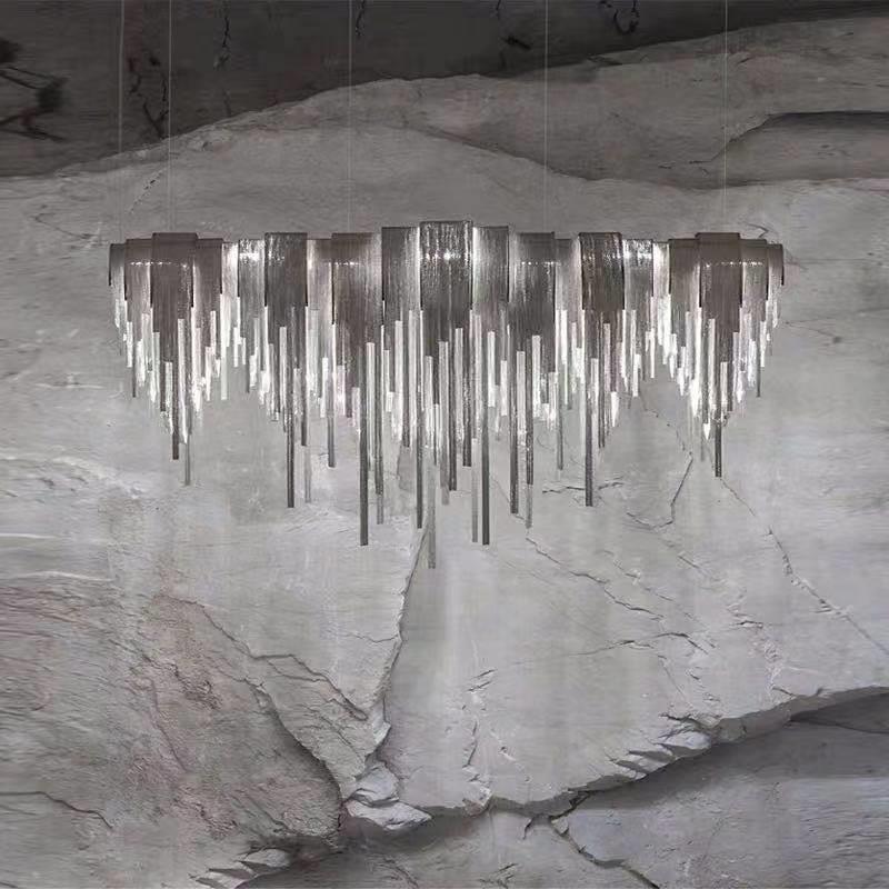 北欧后现代流苏吊灯轻奢客厅餐厅灯创意吊艺店吧酒110台术吊灯