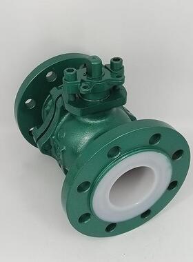 衬四兰阀Q4氟1F46-16C碳钢铸钢耐腐蚀FAJ耐酸球碱DN法50衬氟球阀