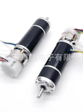 厂家供应12V刹车行星速马达减带PW调速22mNFS无刷m行星减速电M机