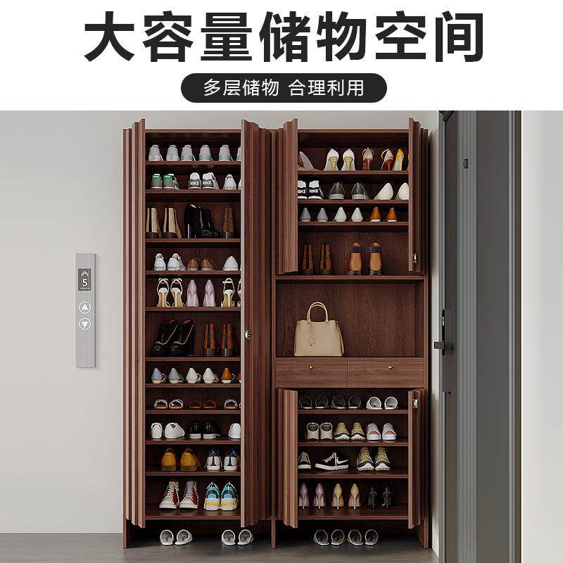 门外走廊锁鞋带柜家用门口楼实木CY241118柜一子带锁收纳柜体靠道