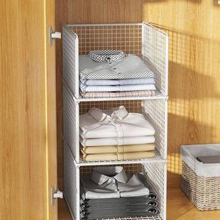 衣收分层柜隔板衣橱隔断分层架柜纳281子分隔收纳衣物收纳置物架