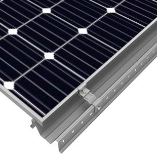 BPV横向光伏LJH水槽水锌铝镁防包水边槽加工导水槽W型光I伏配件槽