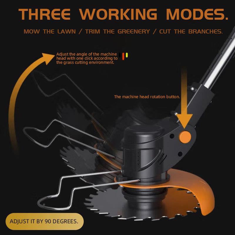 大功率21V机锂电28-88电动割草小型家用割草无绳电池动草坪修合剪