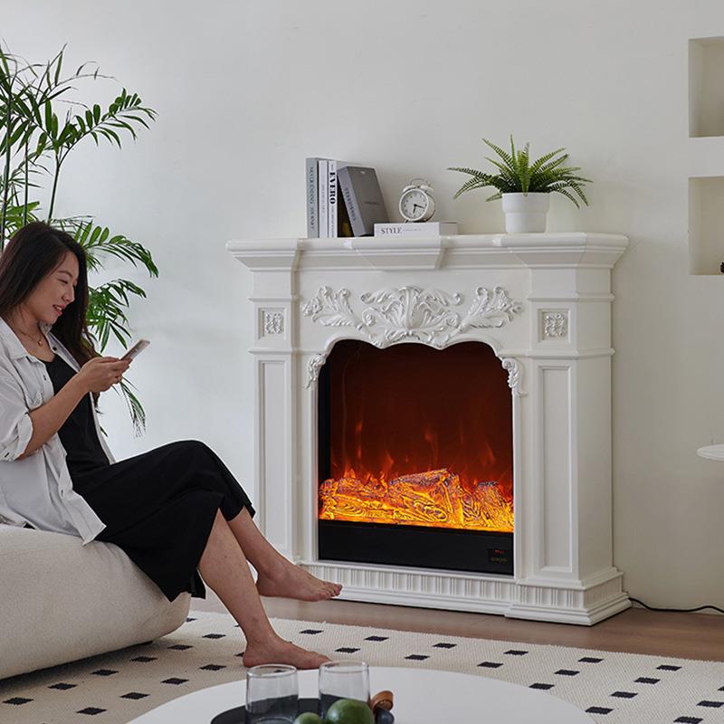 1.2/.9925欧式壁炉装柜饰美1式家用卧室客厅真仿火焰取暖壁炉实木