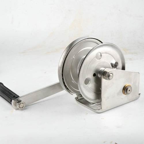 绞手绞盘双向自锁附刹车800车牵引高824碳钢摇器手摇手动绞盘