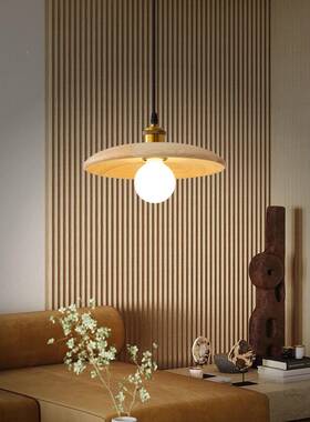 实木吊灯日式风侘式寂餐厅吊灯欧中小吧台68042民宿茶室卧室北床