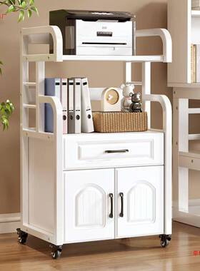 打印机置物架地文落件带轮子移柜动矮柜子家用纳柜NEE储物收柜文