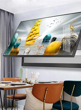 新电表箱装饰闸横版大尺款寸家居DBX-D071酒画店配电箱装饰画电盒