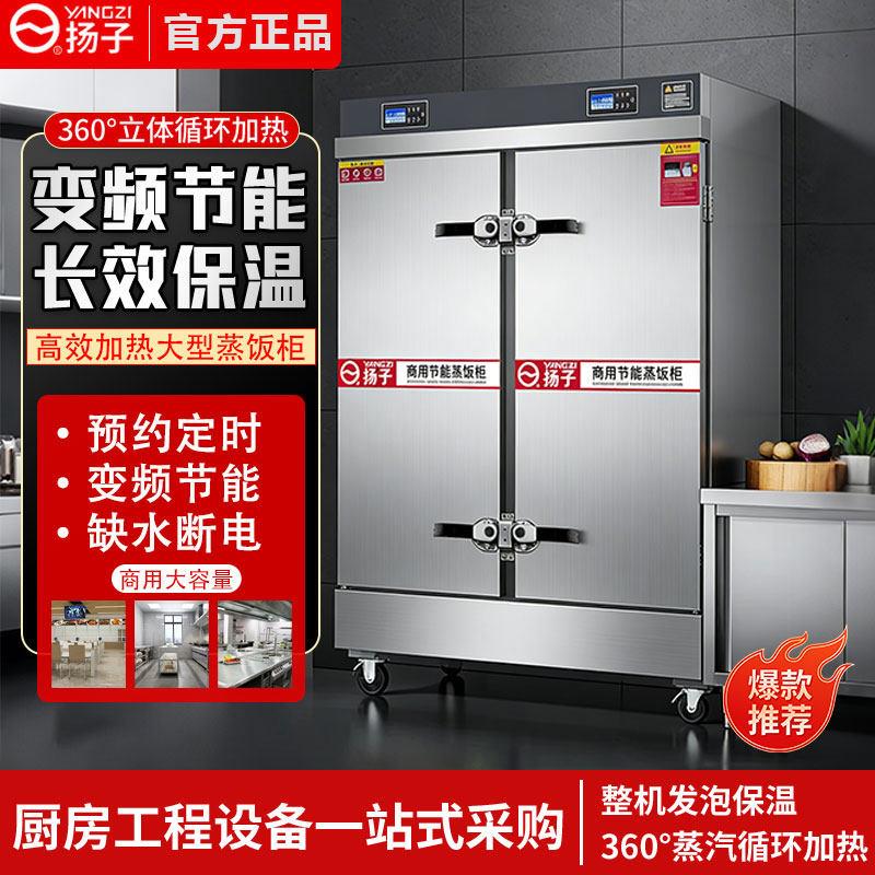 扬子双门蒸饭柜商用电蒸箱全自动蒸饭车机蒸米饭菜食堂燃气蒸饭箱