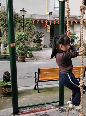 麻绳攀爬绳大型攀爬网拔河绳覆古装饰绳儿童娱乐绳打结绳锻炼绳