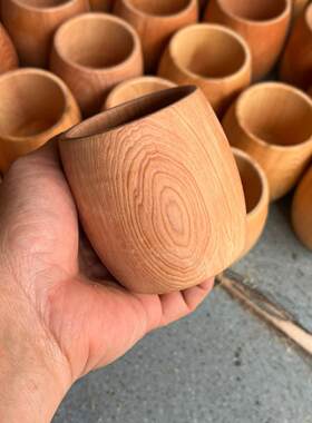 红豆杉茶杯、水杯、正品天然原木茶杯、工艺礼品、实木杯