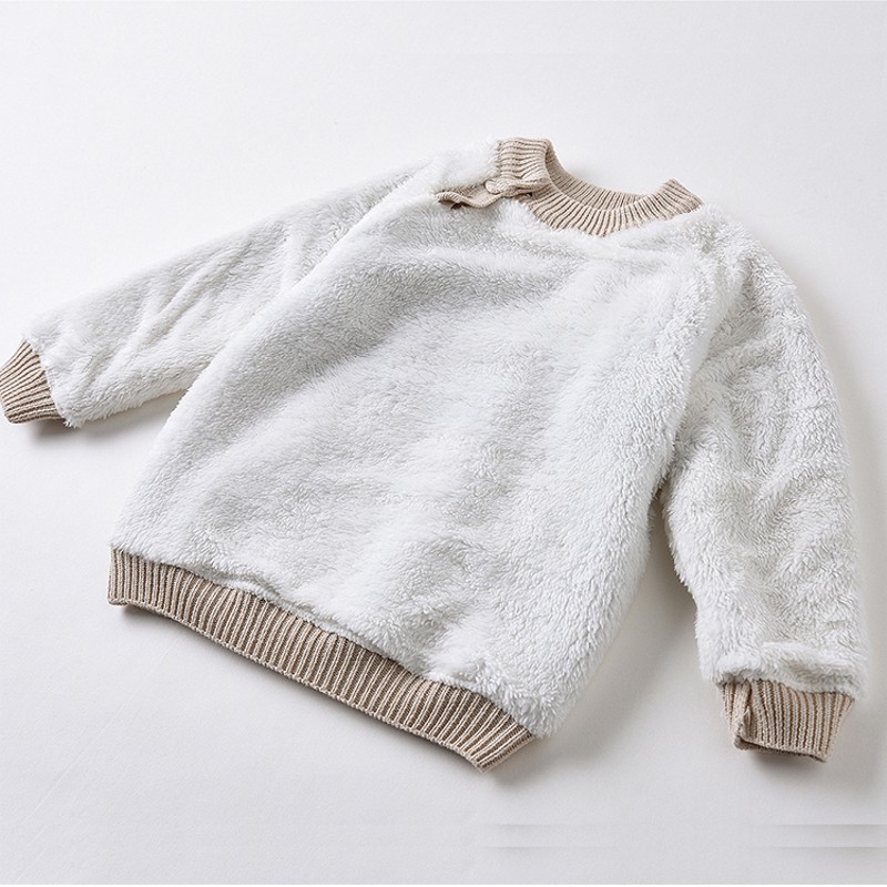 男童毛衣套头加绒加厚儿童女童宝宝婴儿纯棉针织衫条纹可爱复古