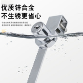 升级加厚玻璃推拉柜门锁展示柜文件柜玻璃柜锁移门锁橱窗锁锯齿锁