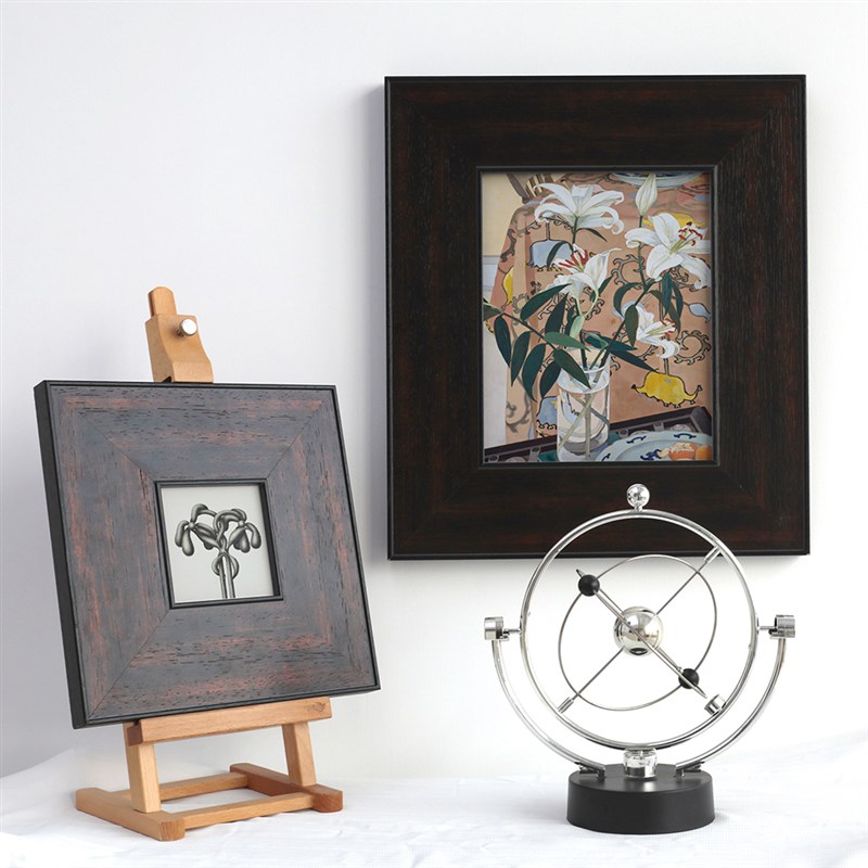 努高 可定制画框中古风棕色实木相框装裱挂墙空框油画外框diyA3A4