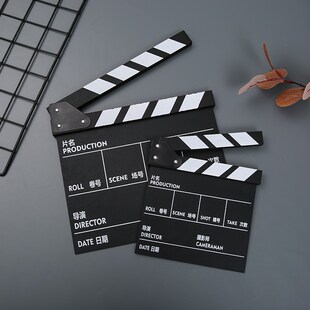 场记板打板电影视片场开机导演板木质摄影楼拍照道具创意装饰摆件