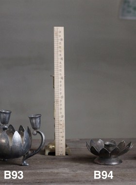 镀银烛台 西洋旧物古董 婚礼装饰静物摄影 摆件【二店道具铺】