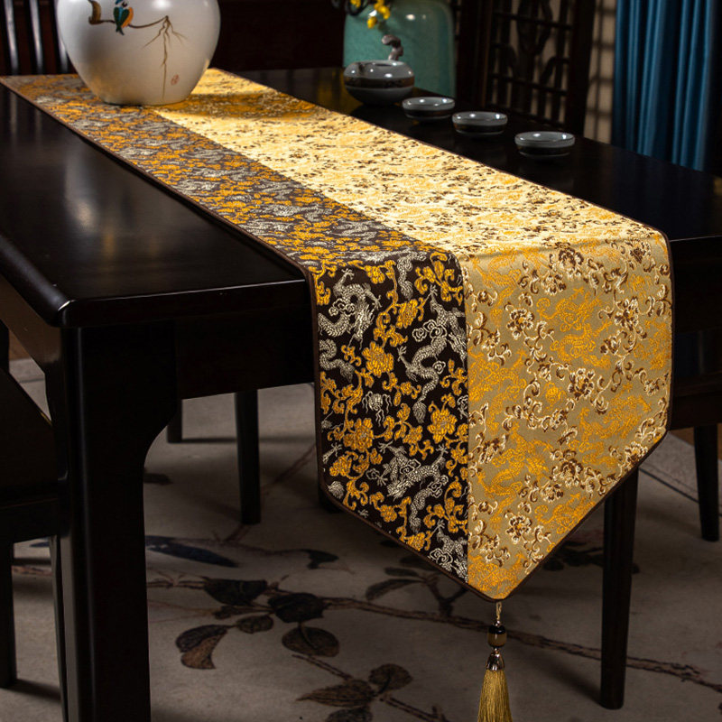 新中式加厚禅意茶席茶垫布艺餐垫茶旗电视柜盖布茶几桌布床旗桌旗,居家布艺,桌旗,淘宝优惠券,粉丝福利购,淘宝优惠卷