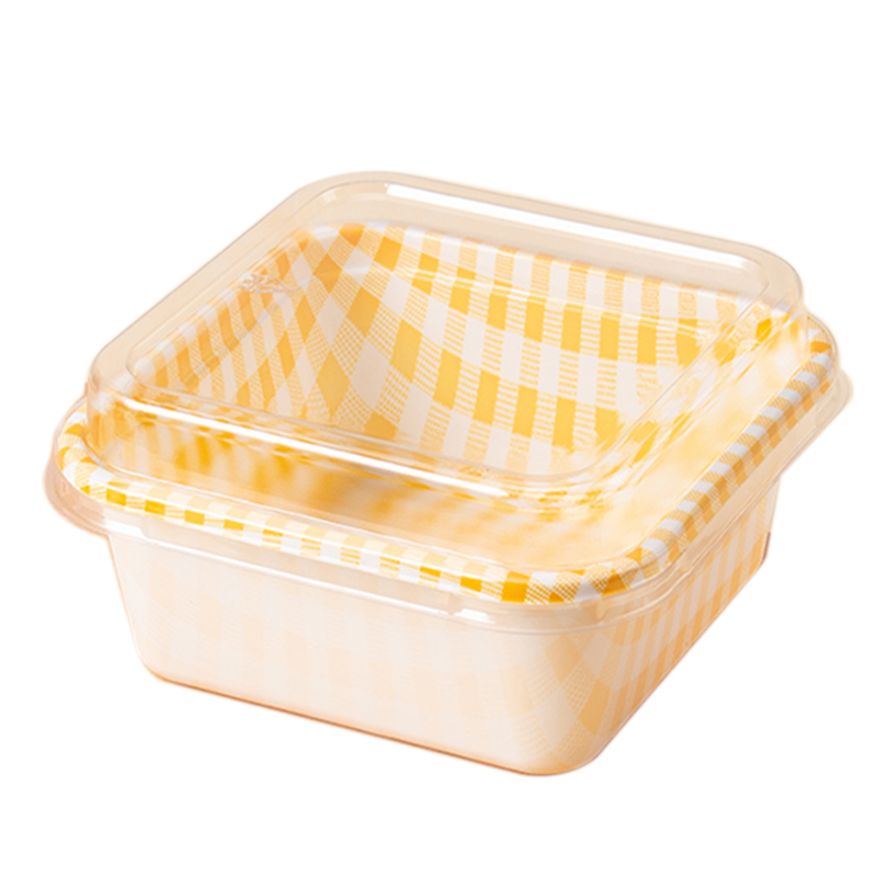 提拉米苏包装盒格子便当蛋糕盒方形格纹抱抱卷甜品打包盒子野餐盒