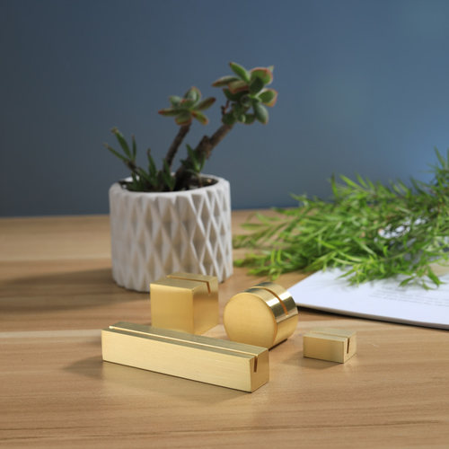 黄铜卡片展示架名片夹照片架便签夹牌底座标签夹留言夹可公司定制