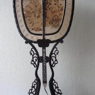 苏州特色红木工艺品黑檀木扇子檀香宫扇红木插屏送礼商务出国礼品