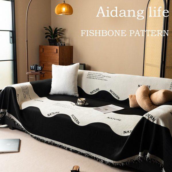 中古风沙发巾四季通用一片式整张全盖盖布巾沙发毯沙发套罩沙发垫,居家布艺,沙发套,淘宝优惠券,粉丝福利购,淘宝优惠卷