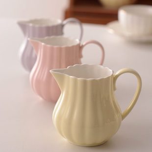 陶瓷小奶壶奶罐奶缸奶杯可微波炉咖啡引流壶奶盅公道杯分茶器茶海