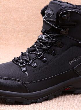 出口瑞典POLECAT抗寒-30° 内400克新雪丽保温棉绒户外防水雪地靴