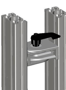 工业铝型材配件接件40806铰链带手柄色喷漆连345铝.100A345.1600.