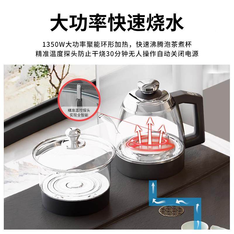 轻OQU奢岩板阳台茶桌椅厅组茶合小型茶几客家用小台烧户水壶一体,商业/办公家具,茶台/茶桌,淘宝优惠券,粉丝福利购,淘宝优惠卷