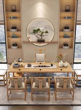 全实屏风茶客桌简约厅接待泡茶桌椅茶楼办公商务会室AXB客木台