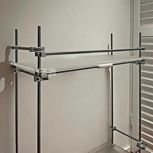 花架置物金属多肉带轮可移动绿植花盆阳台 架914推车亚克力架花架