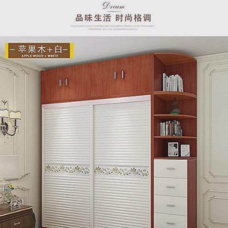 推拉衣柜包安装牌:qita移门松木拉可门简约移门衣橱实木订作推一