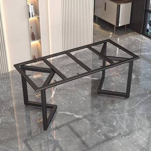 现代轻奢大支理石不钢桌茶桌茶几支架岩板见详情书桌锈金属底座腿