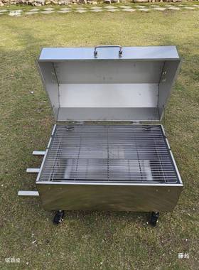 自不锈钢烧烤炉动旋烤转烤羊腿炉子t$*&yyj#电动木炭闷羊排旋转碳