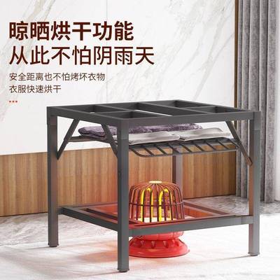 烤火子家用折叠烤火jsl23架不全套桌宿舍多冬季功能取暖锈钢吃饭