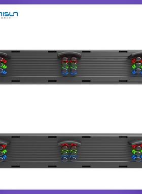 户LED格栅屏P亮4.6-RLU50直插高玻璃橱窗透明屏灯1外条广告大屏幕
