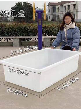 38GHK0K牛长水筋产养殖鱼长盆盆特大号方形卖鱼卖螃蟹盆