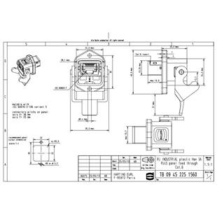 8P路R4网1线接口 0945225J560浩亭连接器R5J45Cat6AMY